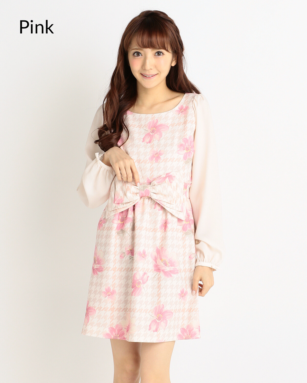 LIZ LISA Floral Plaid Houndstooth Dress: LIZ LISA - Tokyo Otaku Mode (TOM)