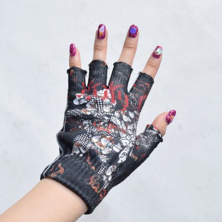 ACDC RAG Punk Samurai Fingerless Gloves - Tokyo Otaku Mode (TOM)