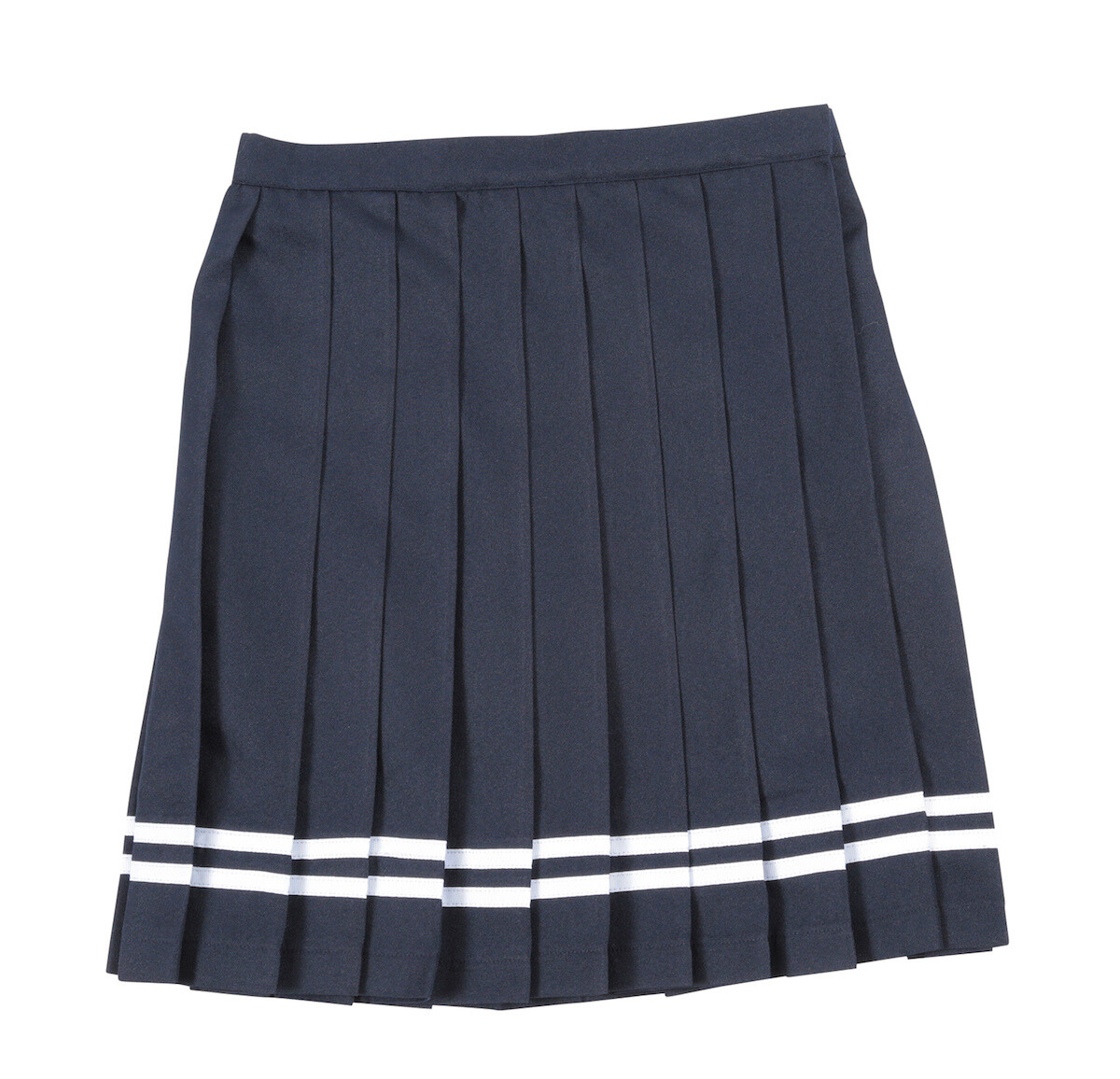 Teens Ever Navy Blue x White Lines High School Uniform Skirt ...