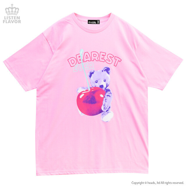 LISTEN FLAVOR Dearest Cherry Bear Big T-Shirt - Tokyo Otaku Mode (TOM)