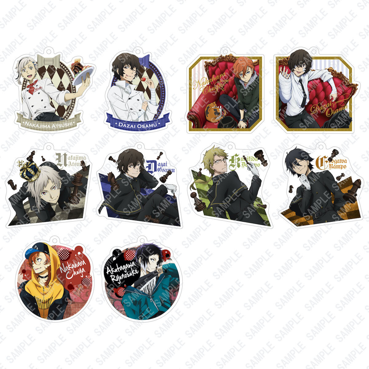 Bungo Stray Dogs Season 3 Acrylic Charm Collection Vol. 2 Box Set ...