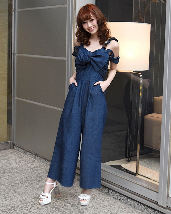 LIZ LISA Ribbon Denim Overalls: LIZ LISA - Tokyo Otaku Mode (TOM)