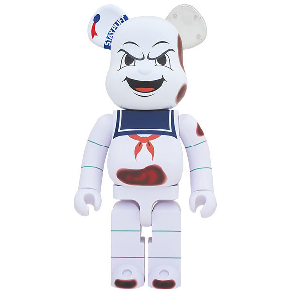 BE@RBRICK Ghostbusters Stay Puft Marshmallow Man Anger Face