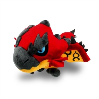 MONSTER HUNTER×HELLO KITTY　ぬいぐるみ　ラスト賞　赤 Monster Hunter Hello Kitty Collaboration Big Plush Toy Airou