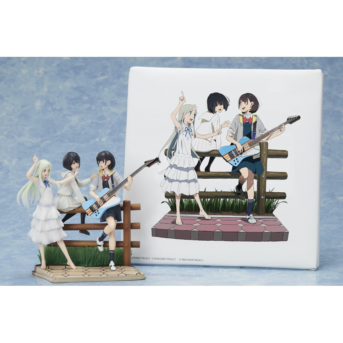 Super Peace Busters Premium Box Canvas Art & Vignette Figure Set