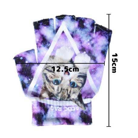 ACDC RAG Galaxy Cat Fingerless Gloves: ACDC RAG - Tokyo Otaku Mode (TOM)