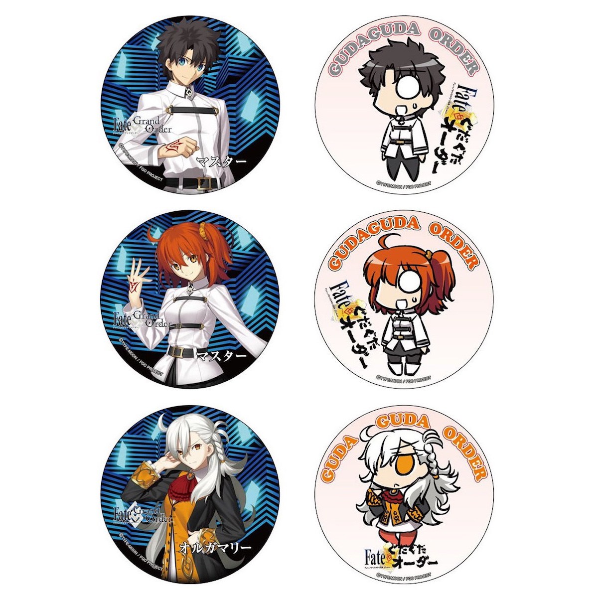 Fate/Grand Order Badge Set: Type-Moon - Tokyo Otaku Mode (TOM)