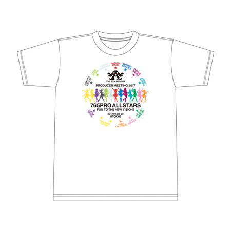 Idolm Ster Producer Meeting 17 Official T Shirt White Bandai Namco Entertainment Tokyo Otaku Mode