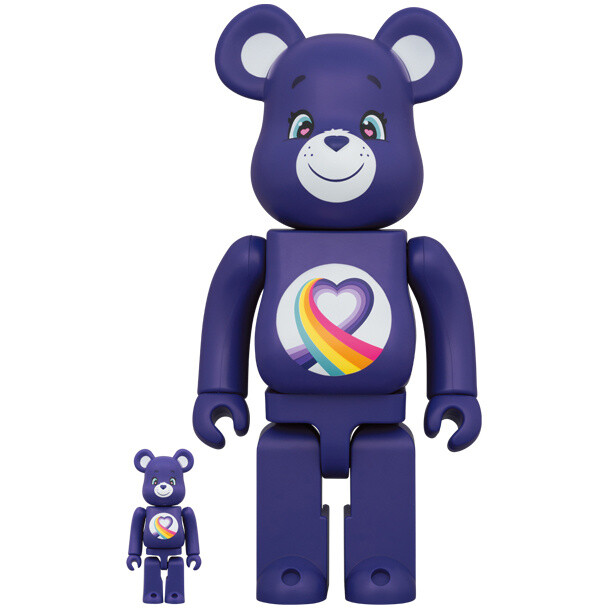 BE＠RBRICK Care Bears Rainbow Heart Bear 100％ & 400