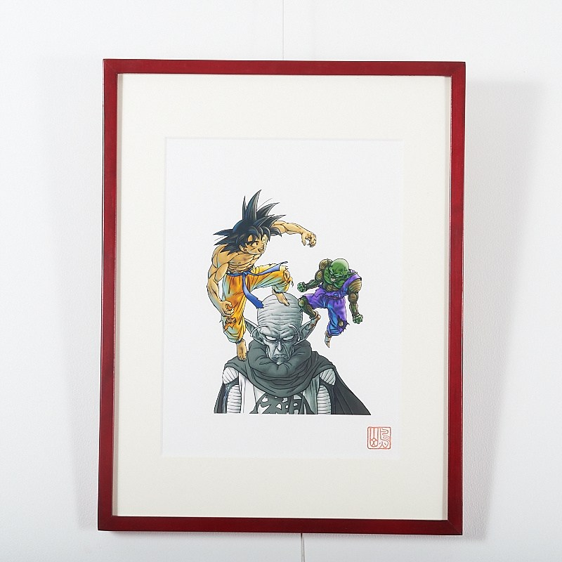ドラゴンボールカード Dragon Ball Reproduction Art Print 31d25360ab094150b688c3de14aa21