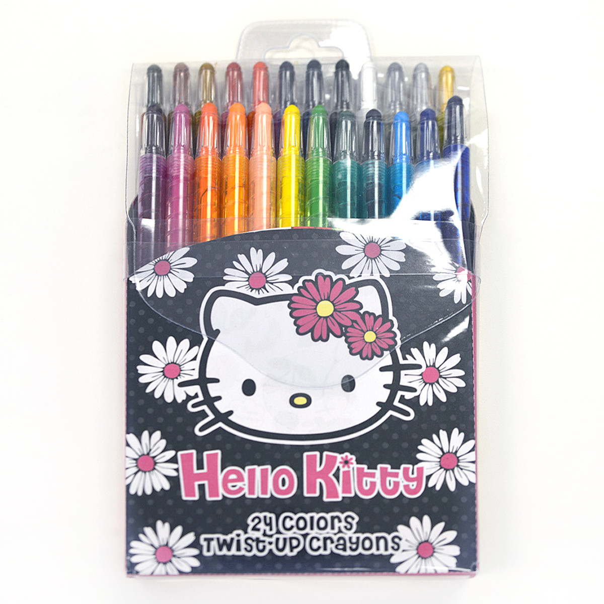 Hello Kitty Daisy 24C Twist-Up Crayon Set: Sanrio - Tokyo Otaku Mode (TOM)