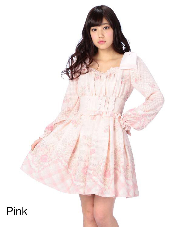 liz lisa brown dress