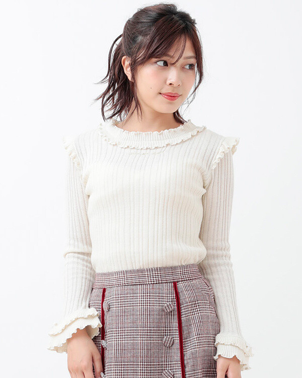 LIZ LISA Lamé Ribbed Knit Top - Tokyo Otaku Mode (TOM)