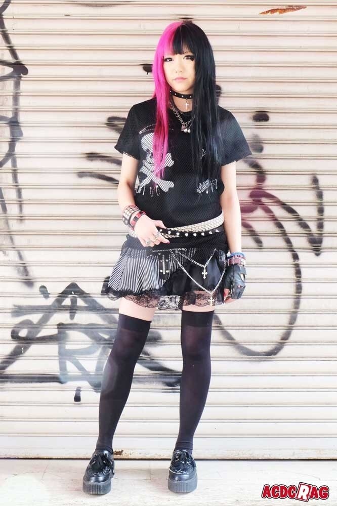 ACDC RAG Double Cross Skirt: ACDC RAG - Tokyo Otaku Mode (TOM)