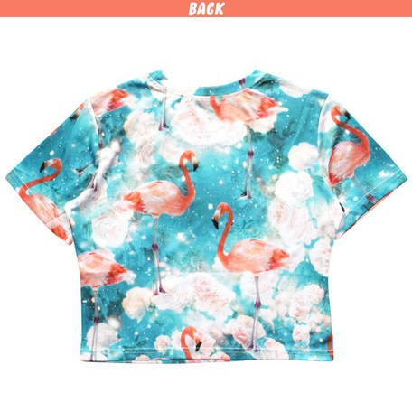ACDC RAG Flamingo Crop Top: ACDC RAG - Tokyo Otaku Mode (TOM)