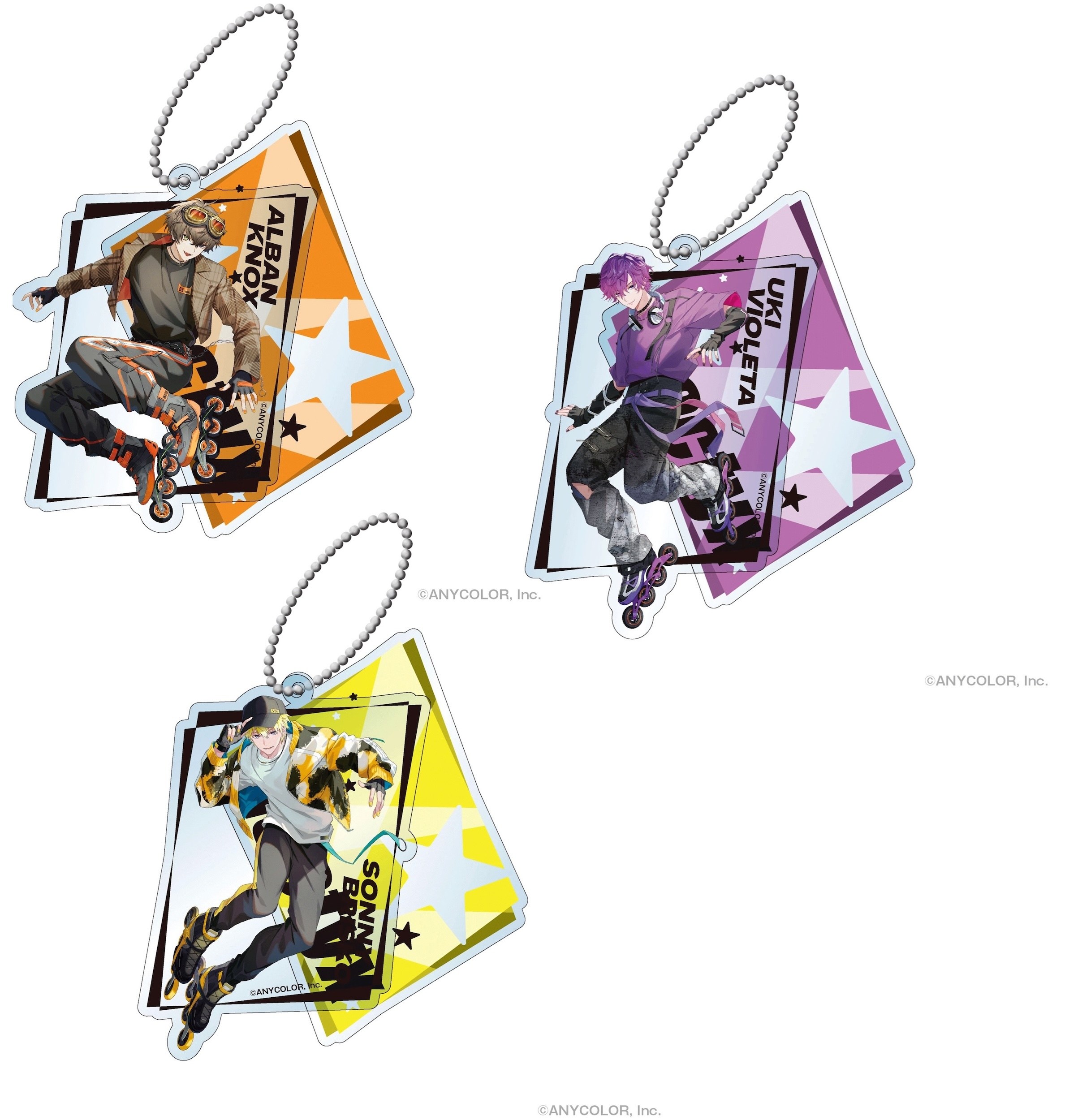 Nijisanji EN Luxiem＆Noctyx Slide Acrylic Key Chain 100% OFF