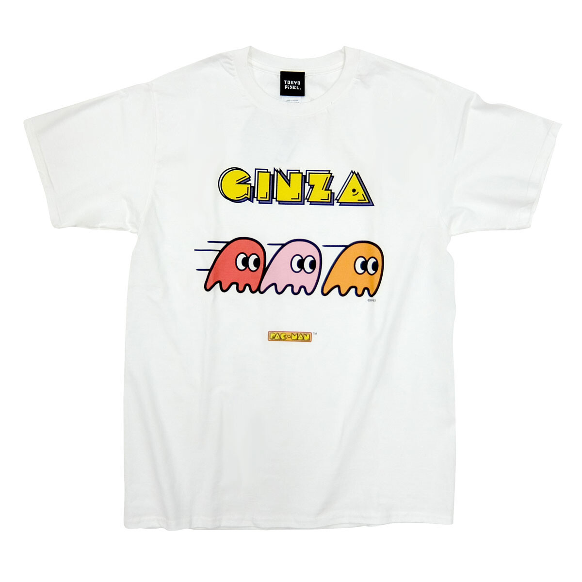 Pac-Man White Ginza T-Shirt - Tokyo Otaku Mode (TOM)