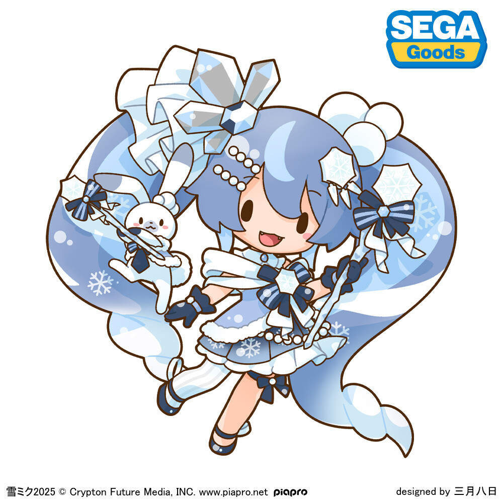 Snow Miku 2025 Fuwapuchi Dodeka Jumbo Plushie: Sega - Tokyo Otaku