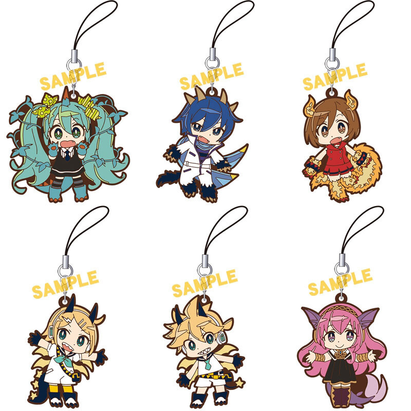 Vocaloid Rubber factory Strap Set