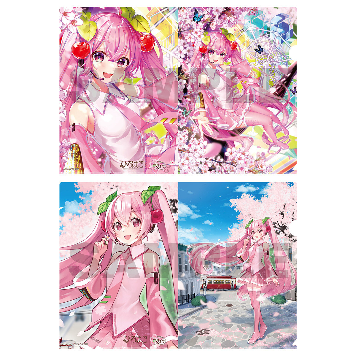 Sakura Miku X Hirohako Hakodate Clear File Folder Tokyo Otaku Mode Tom