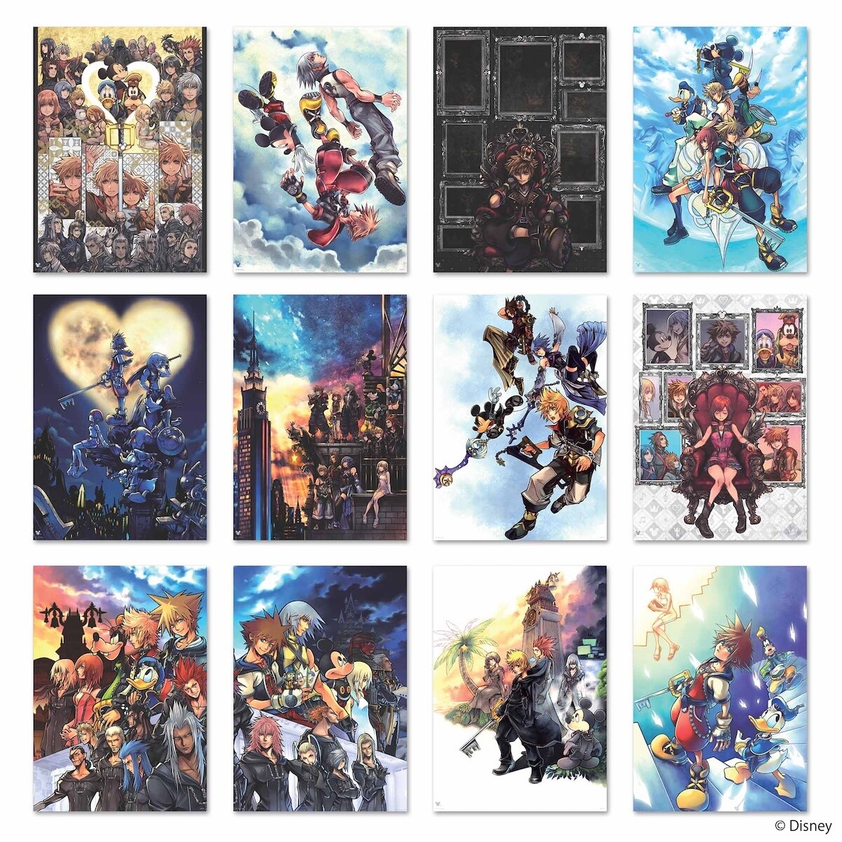 Kingdom Hearts Mini Clear Poster Collection Box Set - Tokyo Otaku