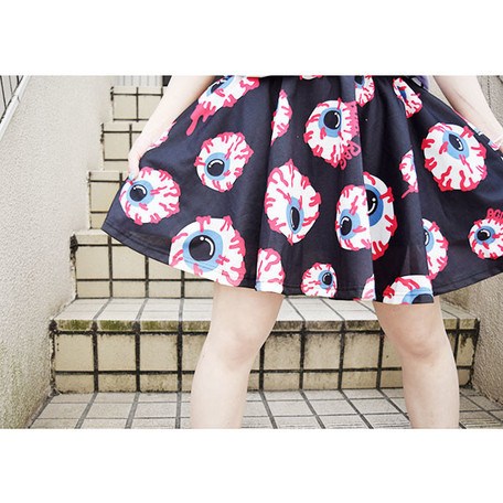 ACDC RAG Eyeball Flared Skirt - Tokyo Otaku Mode (TOM)