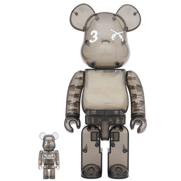 BE@RBRICK 3.PARADIS x roarguns 100% & 400%: MEDICOM TOY