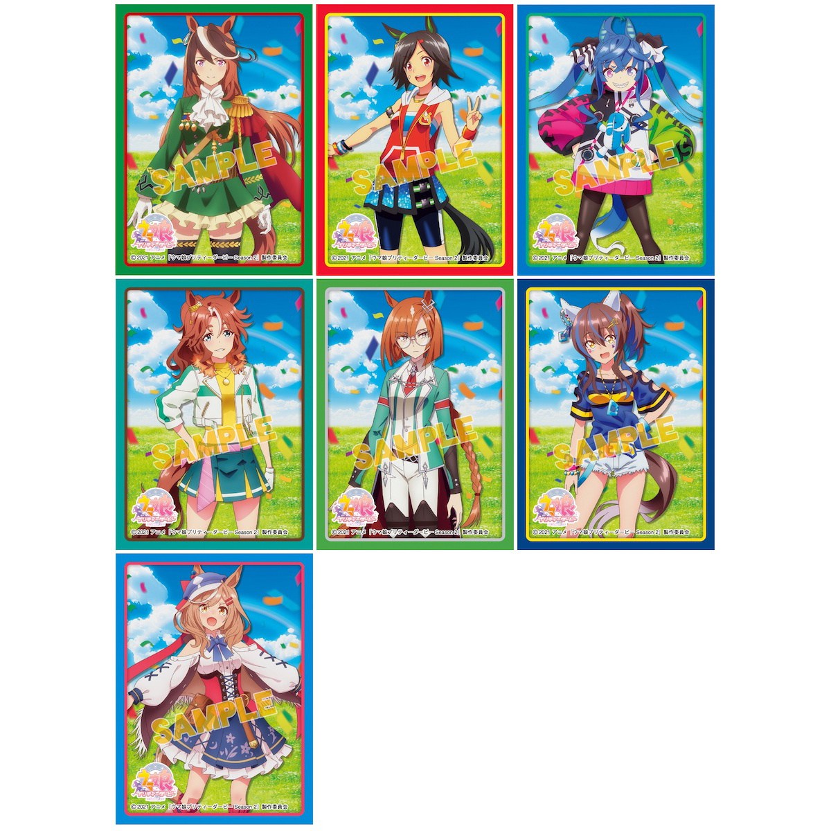 monster musume card sleeves Nice Nature Uma Pretty Derby Holographic  Kado Supplies H89xW62mm Number of Sleeves Uma Musume Pretty Derby 2
