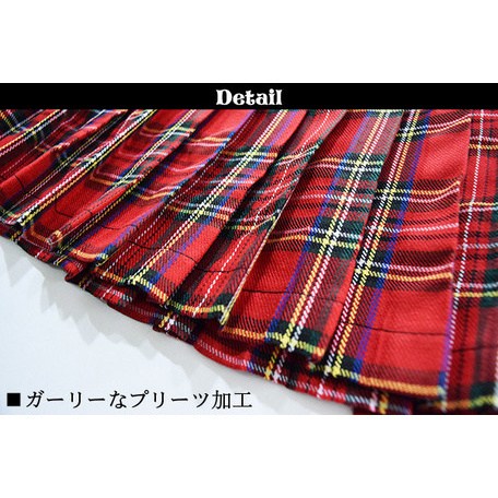 ACDC RAG Tartan Checkered Pleated Skirt - Tokyo Otaku Mode (TOM)