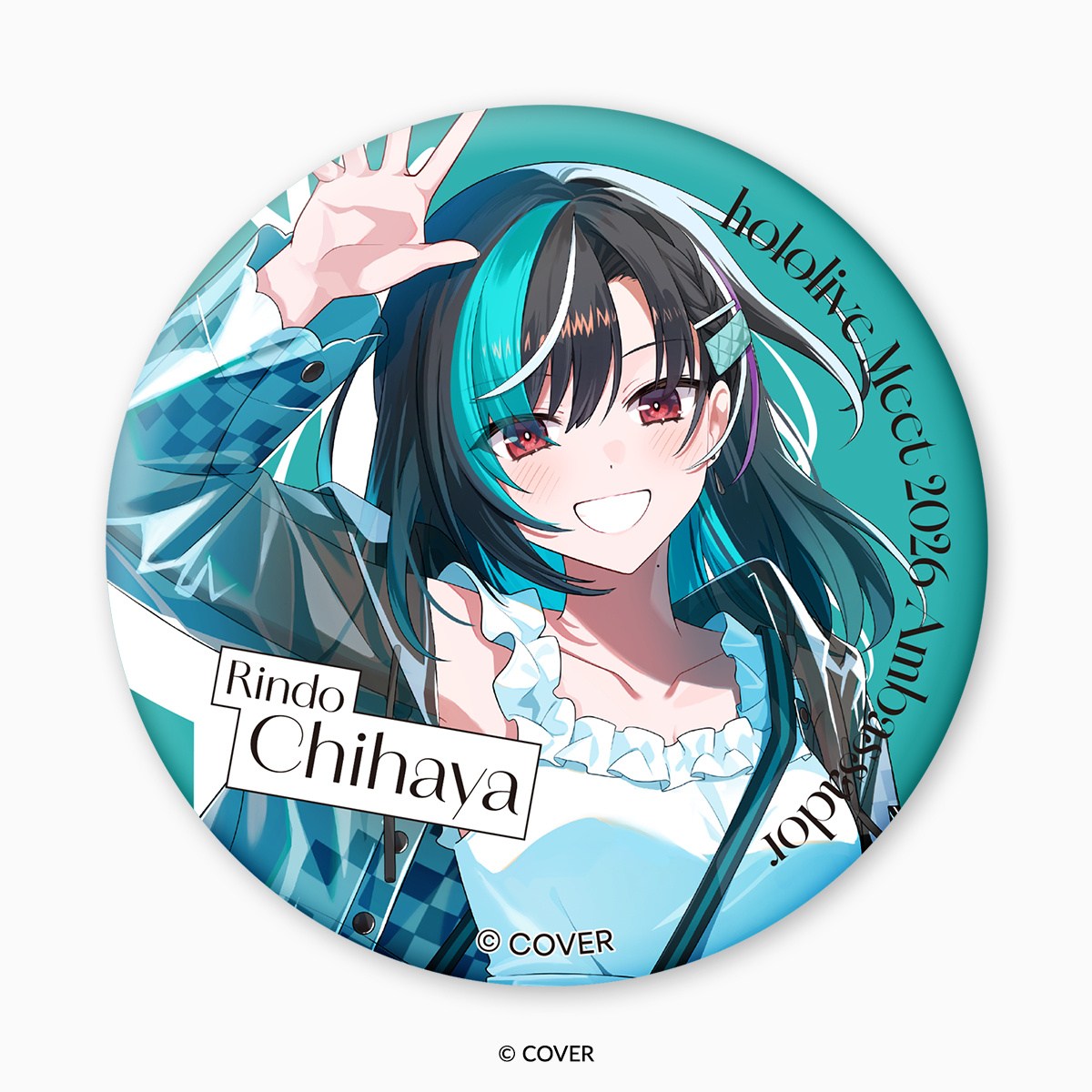 hololive Meet 2026 Holographic Tin Badge Rindo Chihaya 100% OFF