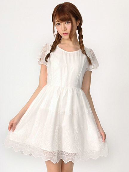 Ank Rouge Embroidered Tulle Dress: Ank Rouge - Tokyo Otaku Mode (TOM)