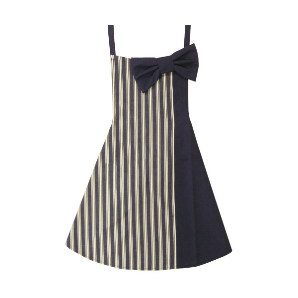 pink trick Prima Ribbon Colorblock Apron - Navy Stripes - Tokyo Otaku ...