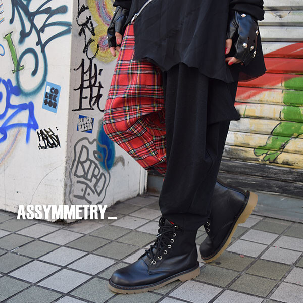 ACDC RAG Asymmetrical Tartan Sarouel Pants: ACDC RAG - Tokyo Otaku Mode ...