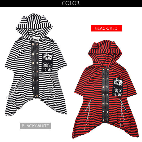 ACDC RAG Half-Sleeve Studded Hoodie - Tokyo Otaku Mode (TOM)