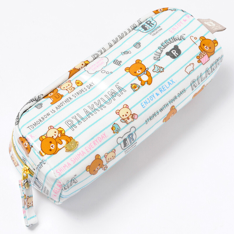 Rilakkuma Lined Paper Pencil Pouch: San-X - Tokyo Otaku Mode (TOM)