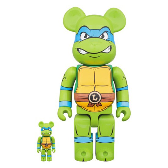 BE@RBRICK Teenage Mutant Ninja Turtles Leonardo 100% & 400