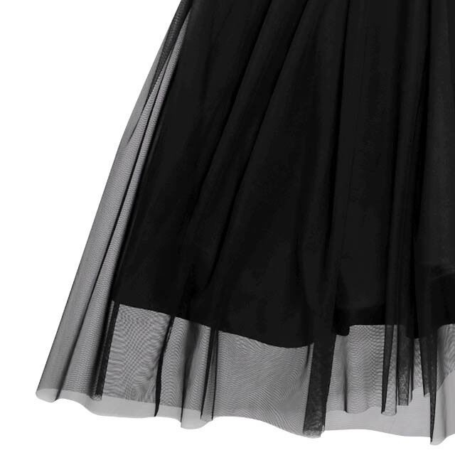 listen flavor tulle layered jumper skirt