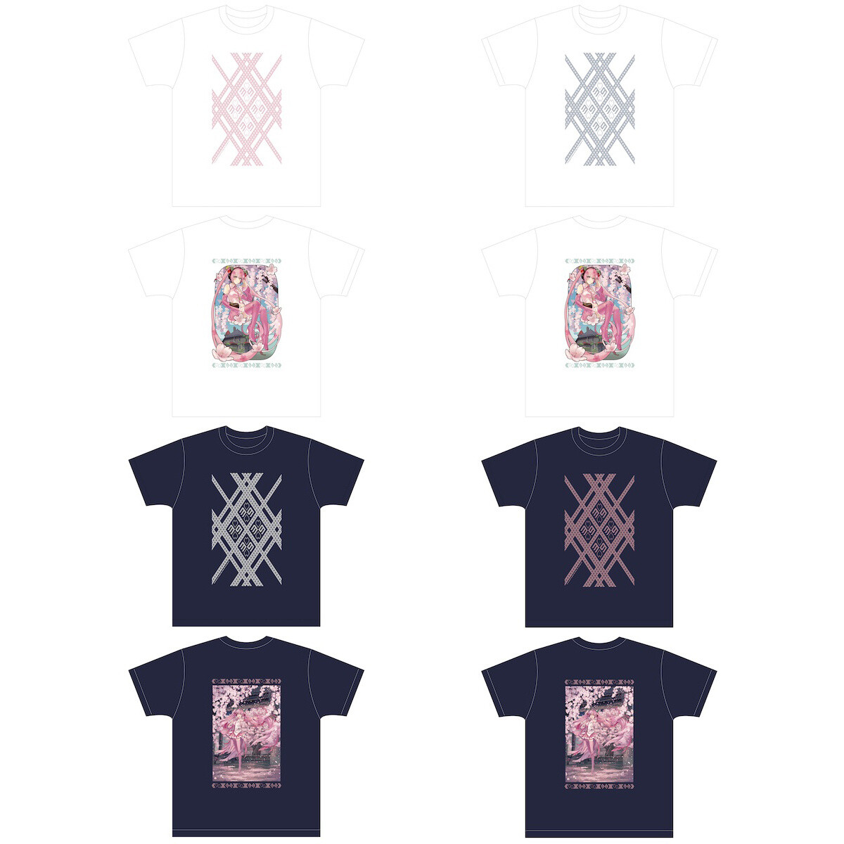 【Kashiko】 Kashiko Angelic Over T Shirt ★送料・関税込★ Hirosaki Cherry Blossom Festival 2022 x Sakura Miku Kogin