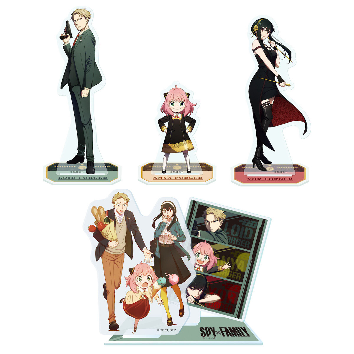 Anime SPY x Family Multi Piece Set Characters Acrylic Stand Figure，Colorful  and Exquisite Character Design for Anime SPY x Family Fans Collection (5.9  in, 3PCS) : Buy Online at Best Price in