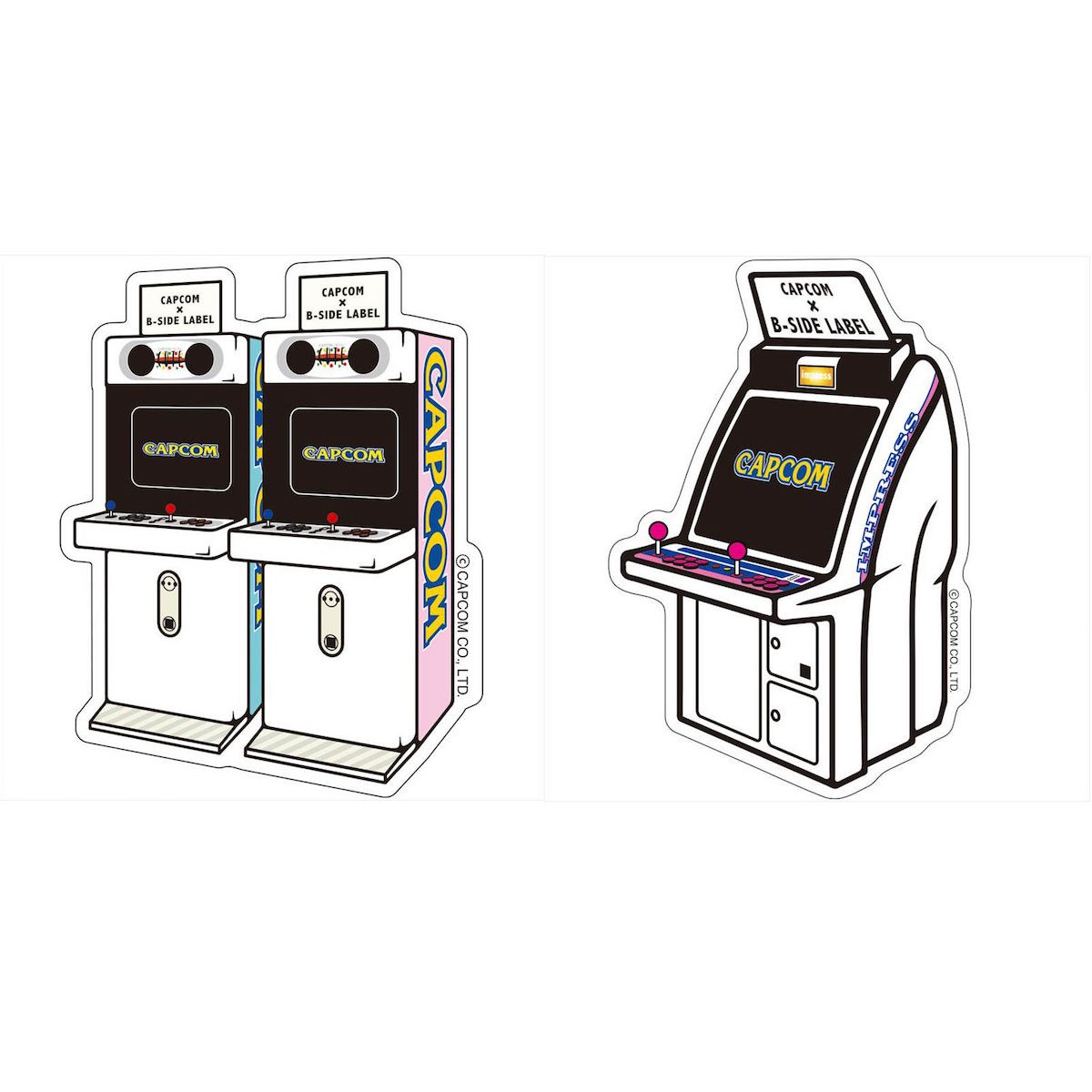 Capcom x B-Side Label Arcade Machine Stickers - Tokyo Otaku Mode (TOM)