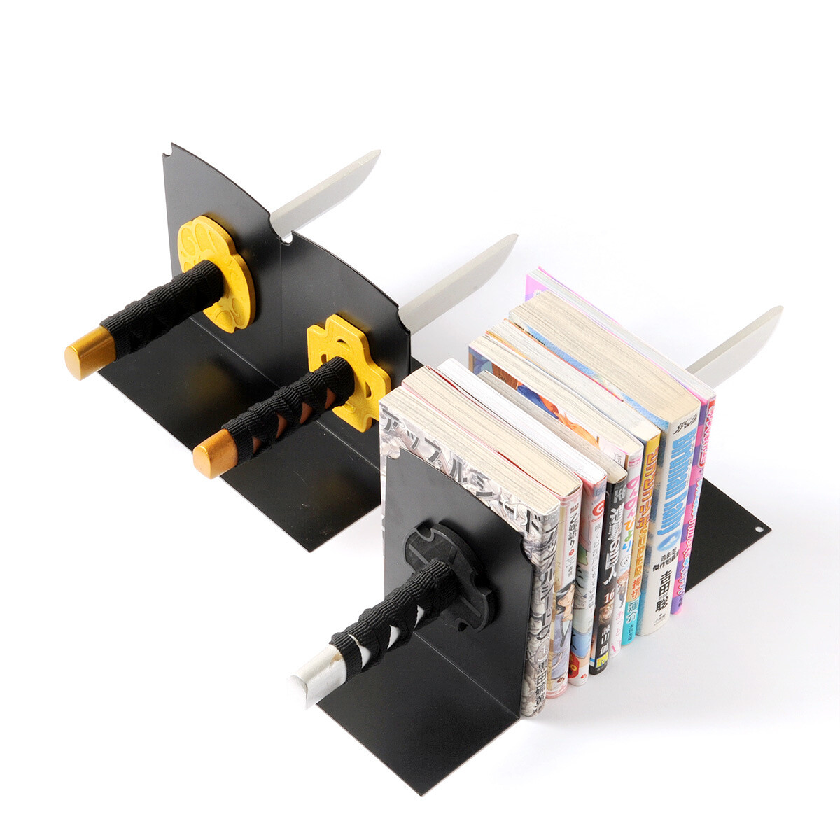 Anime Wood Bookends for Shelves Office Book Stand NonSkid Book Ends for  Books Movies CDs 3 x 5 x 37 in 1 Pair2 Pieces  Amazonae Office  Products