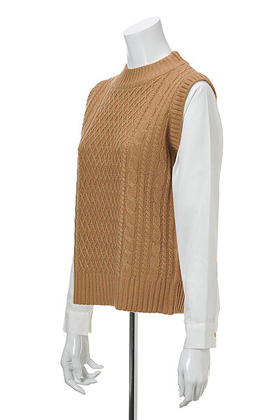 OLIVE des OLIVE Coordinated Style High-Neck Knit Pullover
