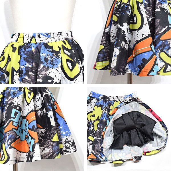 ACDC RAG Graffiti Flared Skirt - Tokyo Otaku Mode (TOM)