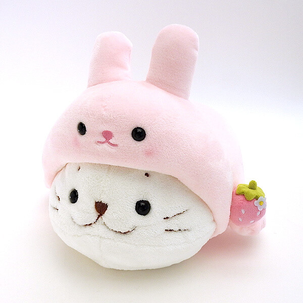 strawberry bunny stuffed animal