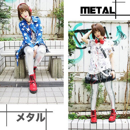 ACDC RAG Metallic Leggings: ACDC RAG - Tokyo Otaku Mode (TOM)