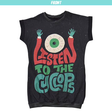 ACDC RAG Eyeball T-Shirt Dress: ACDC RAG - Tokyo Otaku Mode (TOM)