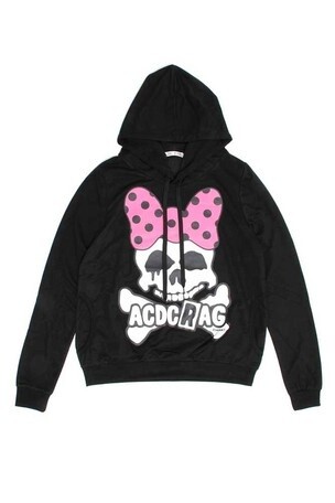 ACDC RAG Ribbon Skull Hoodie: ACDC RAG - Tokyo Otaku Mode (TOM)
