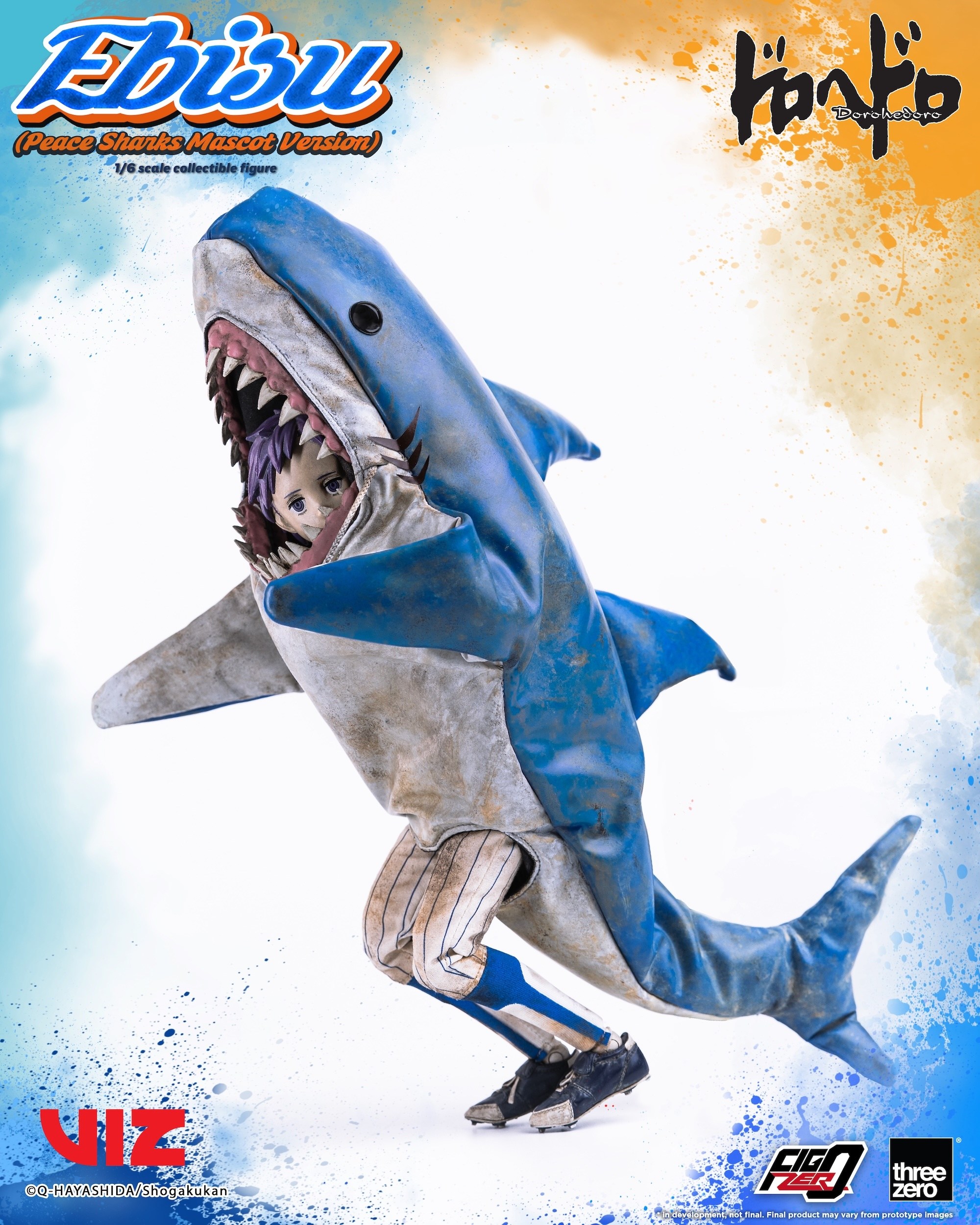 【平成レトロ】Collectors’ Mascot III FigZero Dorohedoro Ebisu: Peace Sharks Mascot Ver.: threezero