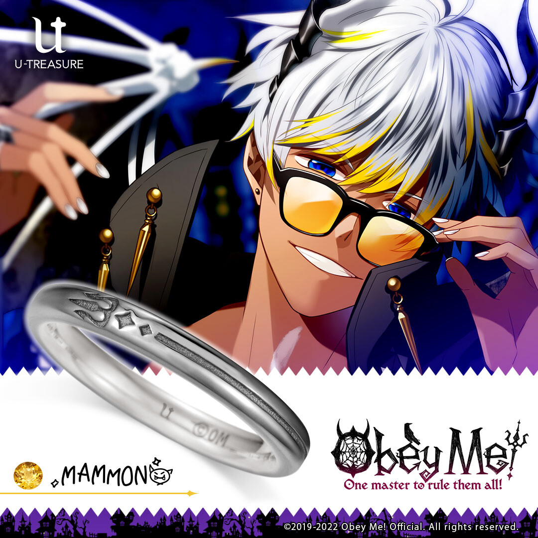 Obey Me! Yellow Gold-Coated Silver Ring of Light - Tokyo