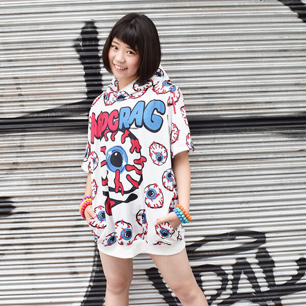 ACDC RAG Eyeball Short-Sleeve Hoodie: ACDC RAG - Tokyo Otaku Mode (TOM)